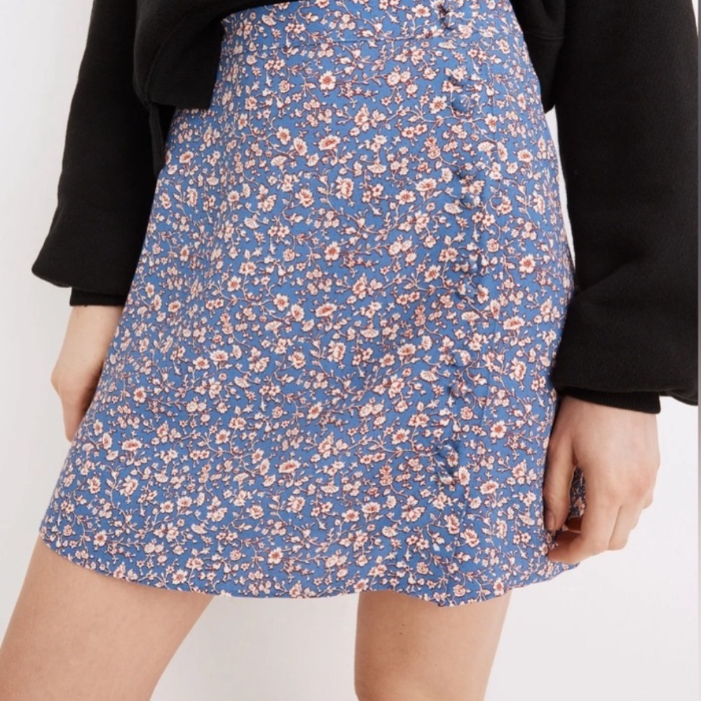 Madewell miniskirt in summer vine print